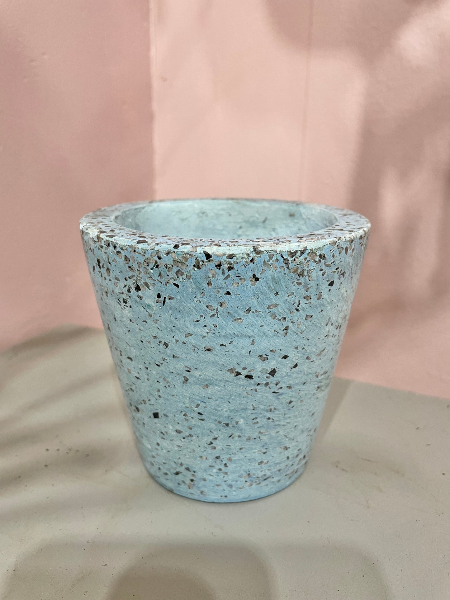 Blue Terrazzo Pot